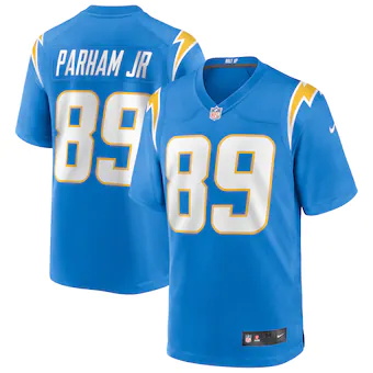 mens nike donald parham jr powder blue los angeles chargers